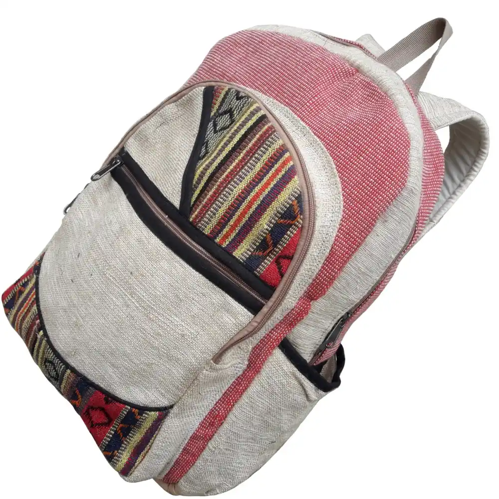Hemp red Backpack 506 2