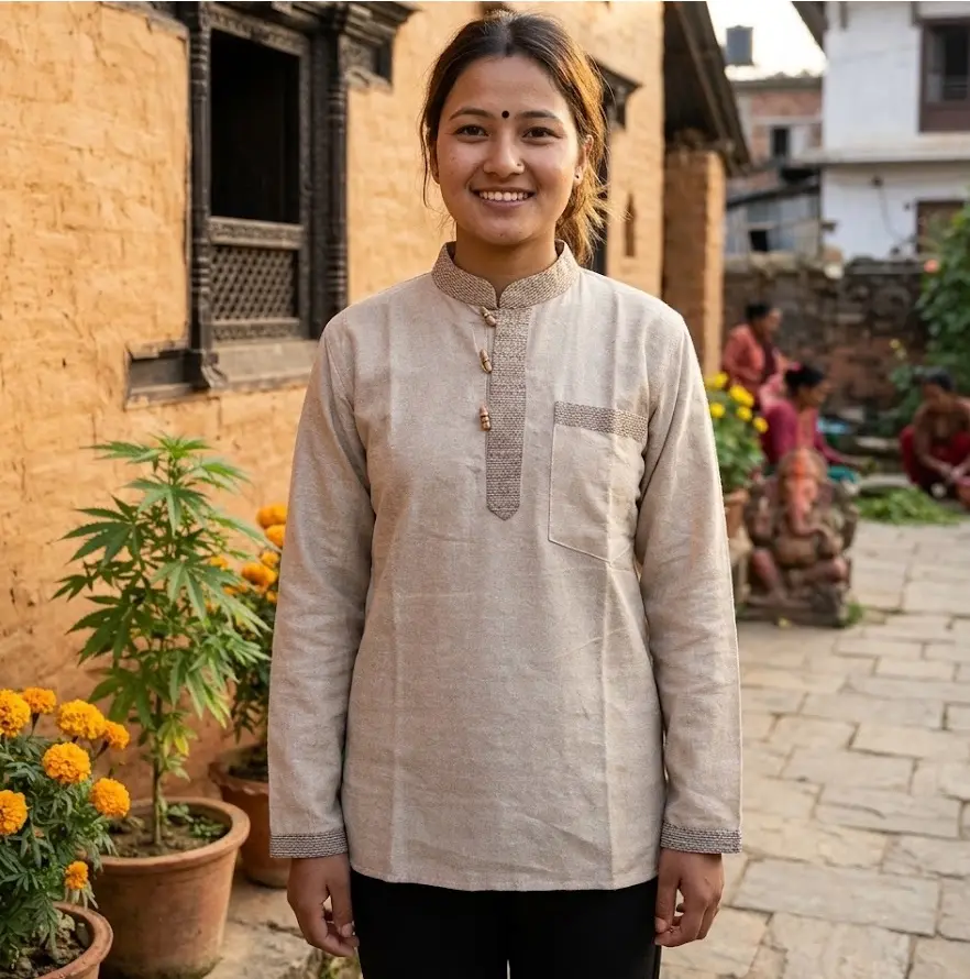 Nepali Hemp Cotton Shirt 9702 3
