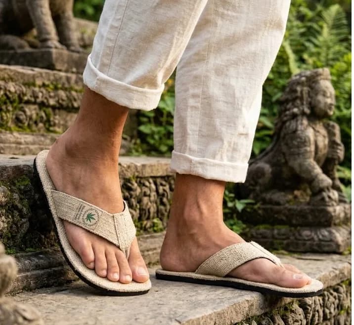 Natural Hemp Sandal 7001 2
